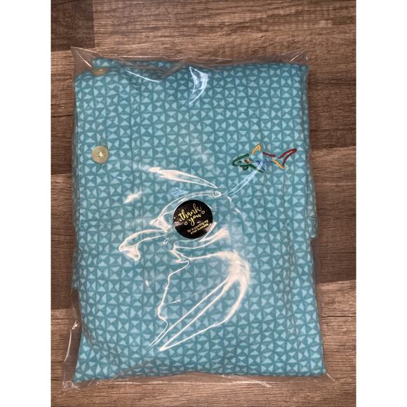 Greg Norman Golf Polo Shirt Men's 2XL Geometric Short Sleeve Blue Pima Cotton - Picture 9 of 9